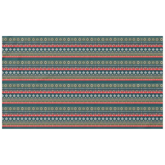 Nappe Motif de Noël nordique (Devant (Horizontal))