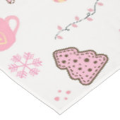 Nappe Motif de Noël rose (Angle)