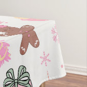 Nappe Motif de Noël rose (In Situ)