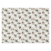 Nappe Motif de Noël rustique boho pinède maison de ferme (Devant (Horizontal))