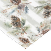 Nappe Motif de Noël rustique boho pinède maison de ferme (Angle)