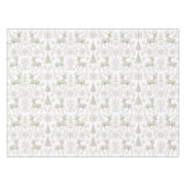 Nappe Motif de Noël rustique moderne argent/blanc (Devant (Horizontal))