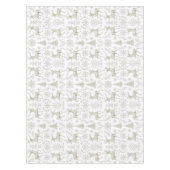 Nappe Motif de Noël rustique moderne argent/blanc (Devant)