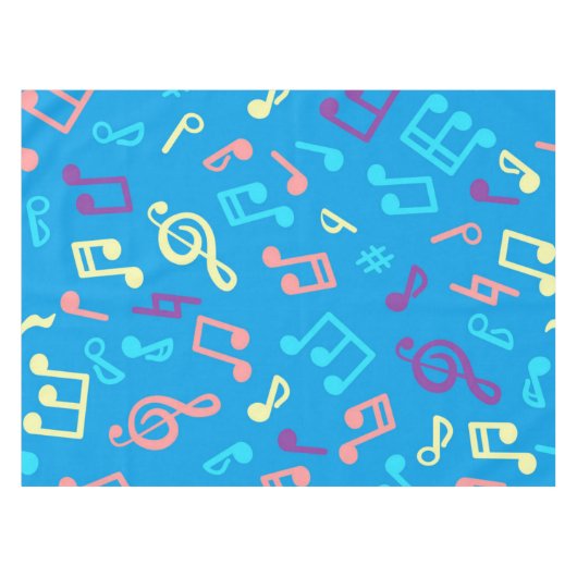 Nappe Motif de notes musicales (Devant (Horizontal))