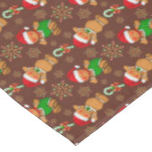 Nappe Motif de pain d'épice de Noël (Angle)
