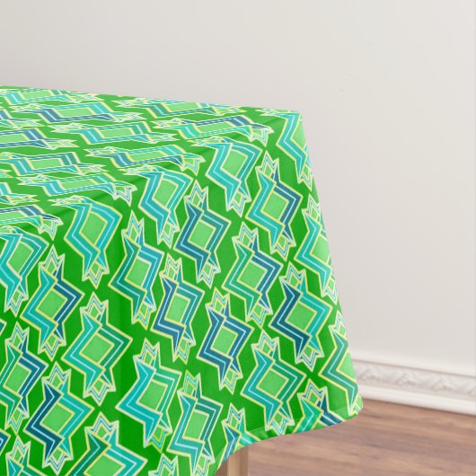 Nappe Motif de papier peint Art déco, vert jade (In Situ)