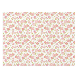 Nappe Motif de papier peint d'élégance des roses roses