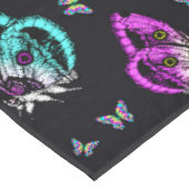 Nappe Motif de papillon noir coloré (Angle)