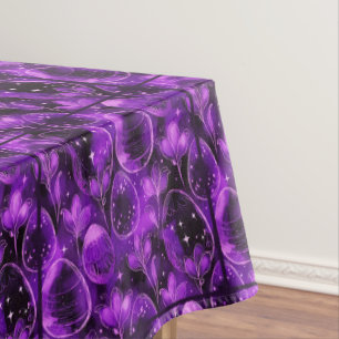 Nappe Motif de Pâques gothique violet
