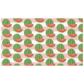 Nappe Motif de pastèque moderne rayures roses (Devant (Horizontal))