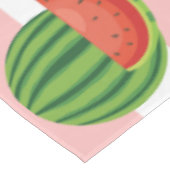 Nappe Motif de pastèque moderne rayures roses (Angle)