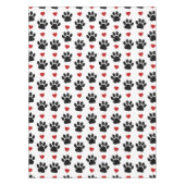 Nappe Motif De Pâtes, Pâtes De Chien, Pâtes Noires, Coeu (Devant)