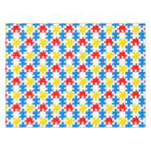 Nappe Motif de pièce de puzzle couleur vive (Devant (Horizontal))