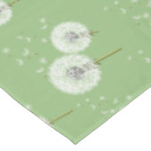 Nappe Motif de pissenlit sur l'arrière - plan vert (Angle)