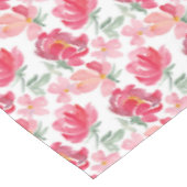 Nappe Motif de pivoine d'aquarelle (Angle)