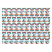 Nappe Motif de planches de surf colorées rétro (Devant (Horizontal))
