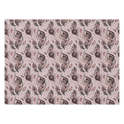 Nappe Motif de plume de paon (Devant (Horizontal))