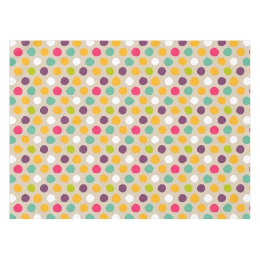 Nappe Motif de point tiré par la main de polka (Devant (Horizontal))