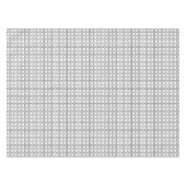 Nappe Motif de points de Carré noir et blanc (Devant (Horizontal))
