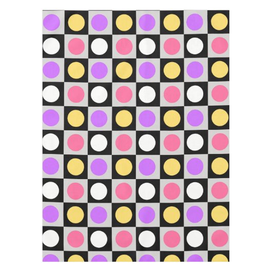 Nappe Motif de points de cercle géométrique (Devant)