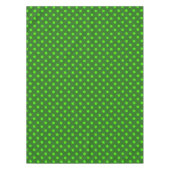 Nappe Motif de points noirs verts sur fond vert foncé (Devant)