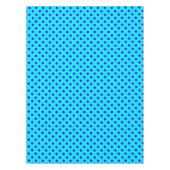 Nappe Motif de points polka bleus sur fond cyan (Devant)