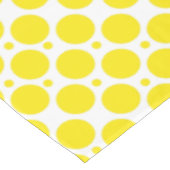 Nappe Motif de pois blanc et jaune (Angle)