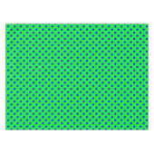 Nappe Motif de pois bleus sur fond vert (Devant (Horizontal))