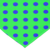 Nappe Motif de pois bleus sur fond vert (Angle)