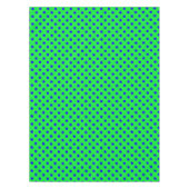 Nappe Motif de pois bleus sur fond vert (Devant)