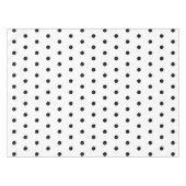 Nappe Motif de pois noir et blanc (Devant (Horizontal))