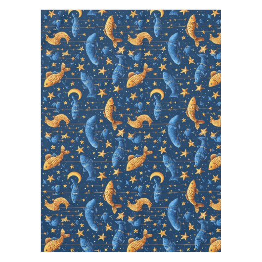 Nappe Motif de poissons colorés (Devant)