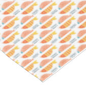 Nappe Motif de poissons de natation d'art populaire (Angle)