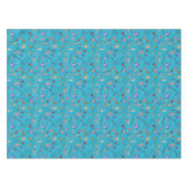 Nappe Motif de poissons de turquoise (Devant (Horizontal))