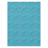Nappe Motif de poissons de turquoise (Devant)