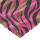 Nappe Motif de Poster de animal Black Pink Gold Zebra (Angle)