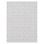 Nappe Motif de rayure de lama (Devant)