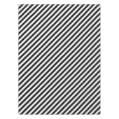 Nappe Motif de rayures noires et blanches Moderne Chic t (Devant)