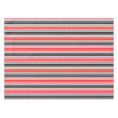 Nappe Motif de rayures rouges noires et blanches (Devant (Horizontal))