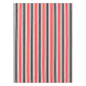 Nappe Motif de rayures rouges noires et blanches (Devant)