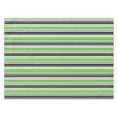 Nappe Motif de rayures vert noir blanc  (Devant (Horizontal))