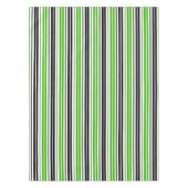 Nappe Motif de rayures vert noir blanc  (Devant)