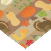 Nappe Motif de récolte d'automne de courge de la Turquie (Angle)