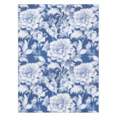 Nappe Motif de rose blanc/bleu pâle (Devant)