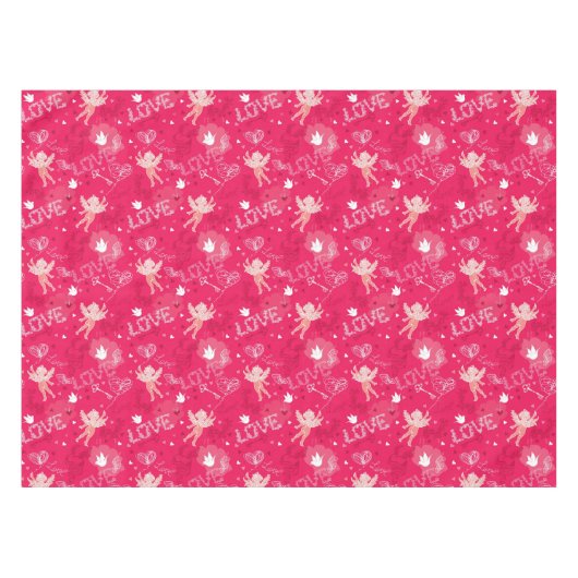 Nappe Motif de Saint-Valentin avec le cupidon (Devant (Horizontal))