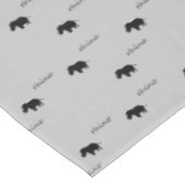 Nappe motif de silhouette rhinocéros (Angle)