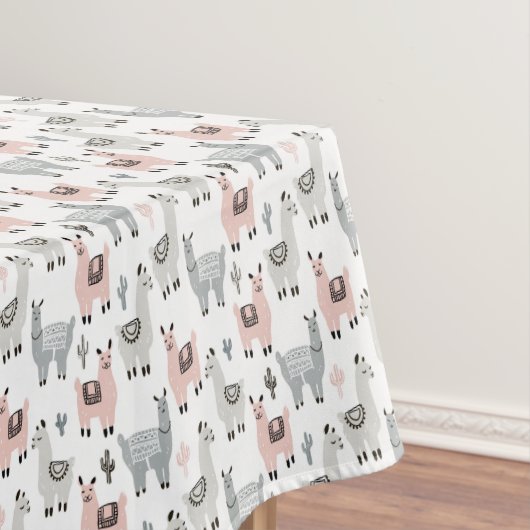 Nappe Motif de sourire de lamas (In Situ)
