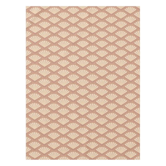 Nappe Motif de style Art déco en rose (Devant)
