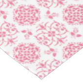 Nappe Motif de style damassé rose et blanc (Angle)