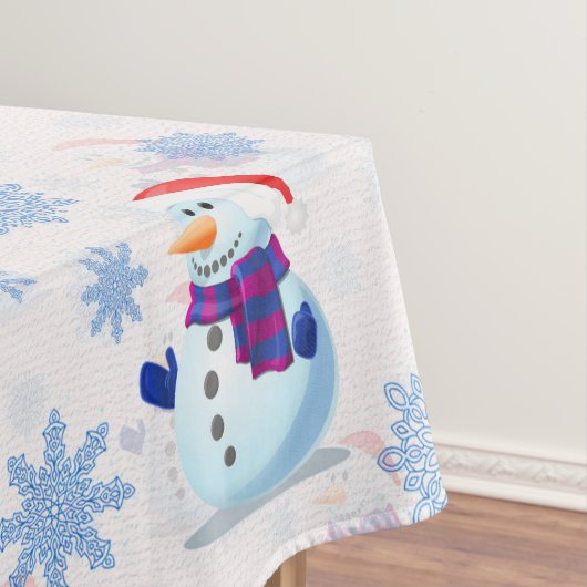 Nappe Motif de surface Snowman de Noël (In Situ)